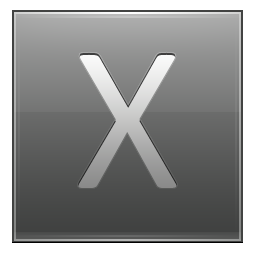 grey x on file icon